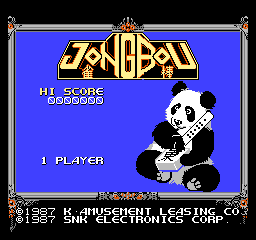 Jongbou title screen for Famicom